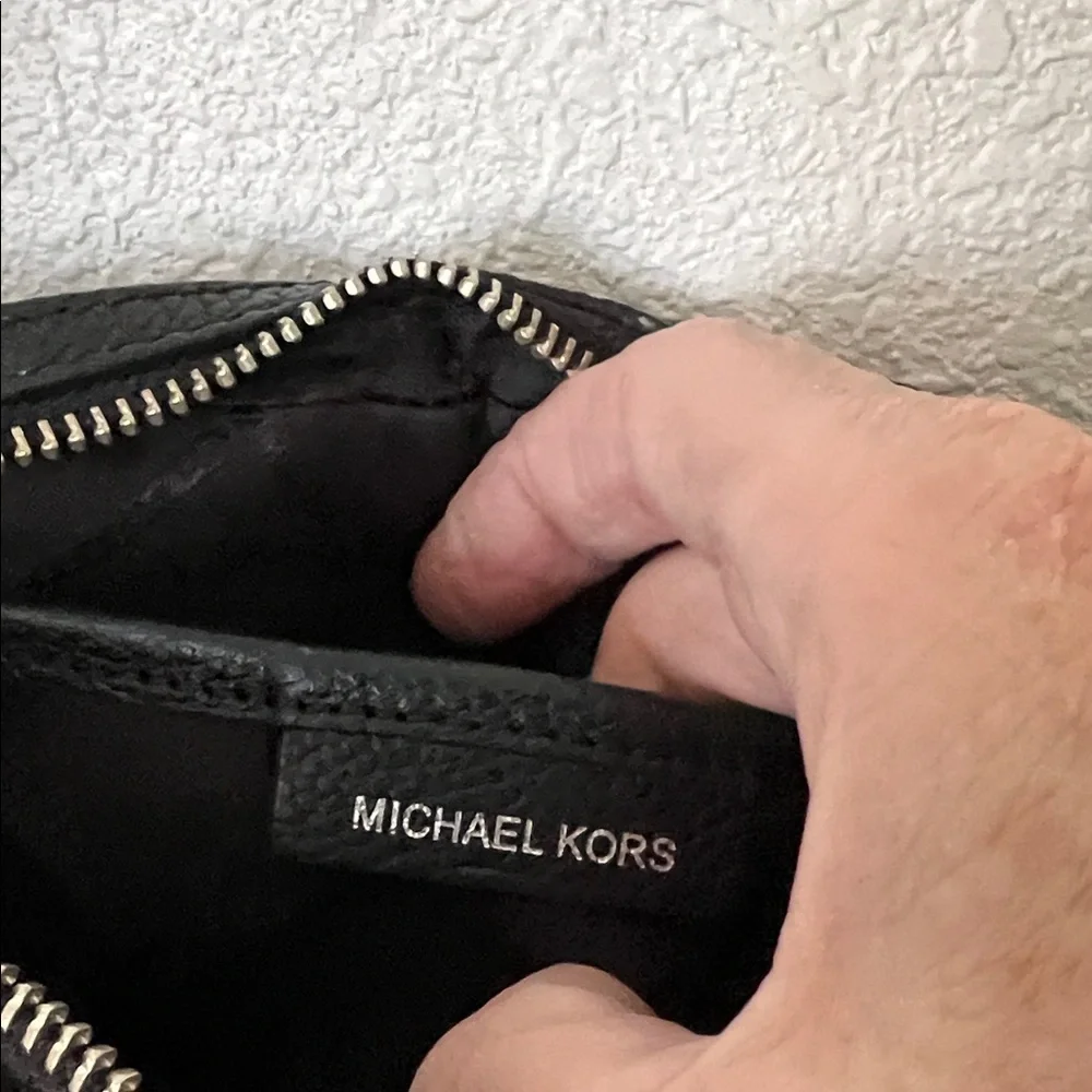 Michael Kors Black Pebbled Leather Shoulder Bag